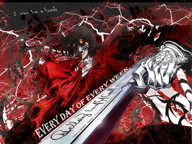 alucard blood Freak Anime Hellsing HD Art, Cool, Gun, HD wallpaper