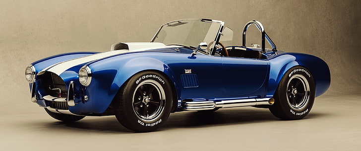 blue Shelby Cobra, car, Super Car , mode of transportation, motor vehicle, HD wallpaper