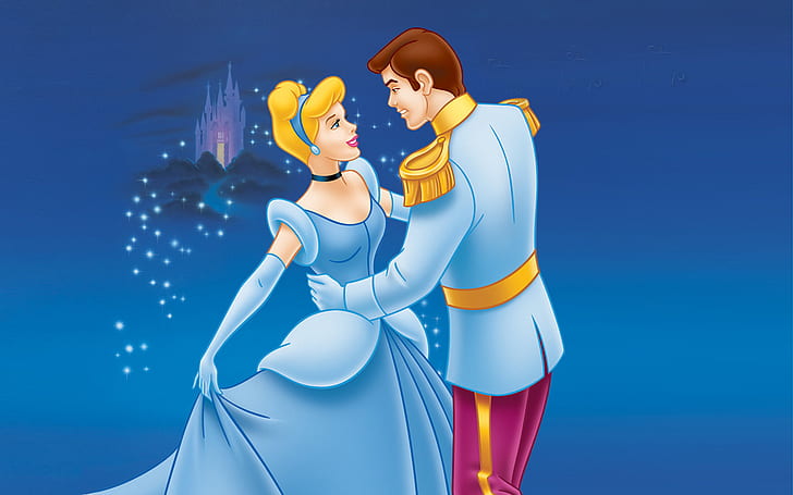 HD wallpaper: Cinderella And Prince Charming Dancing Cartoons Walt Disney  Wallpaper Hd 1920×1200 | Wallpaper Flare