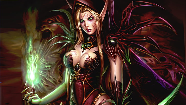 World Of Warcraft video game Female Characters Valeera Sanguinar Magic Fighter Fantasy Art HD Wallpaper for mobile and tablet 3840×2160