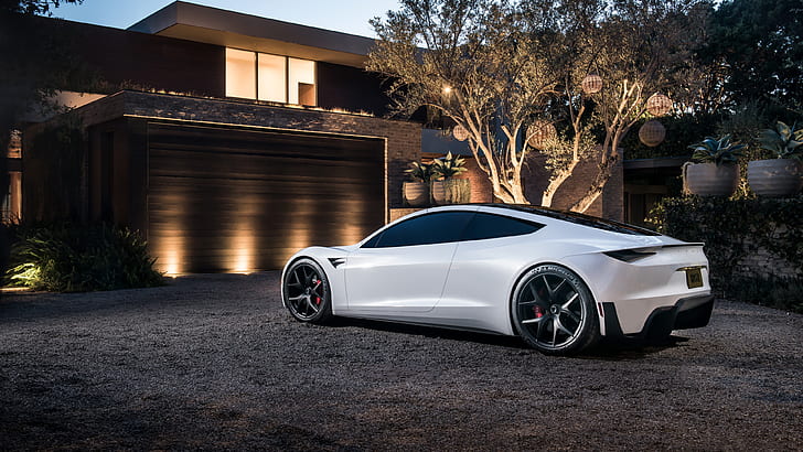 Roadster, Tesla, HD wallpaper