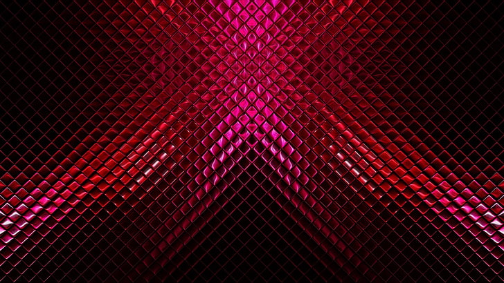 red abstract painting, metal, digital art, texture, pattern, full frame, HD wallpaper
