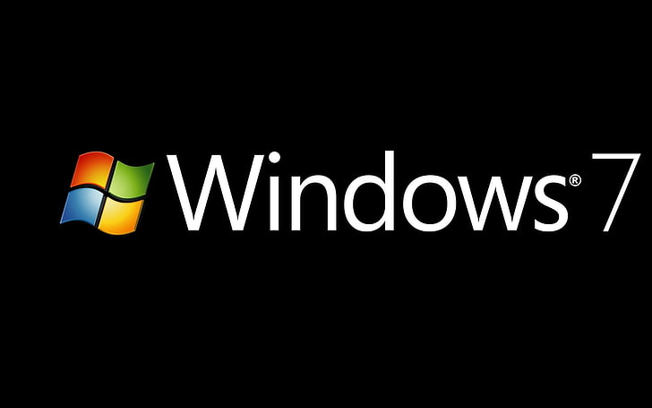 7 black Windows Se7en Logo Technology Windows HD Art, Cool, new, HD wallpaper