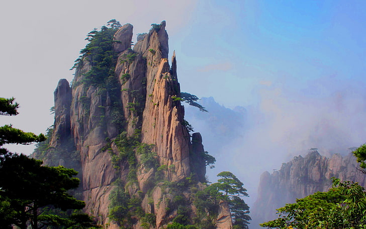 Huangshan World Heritage China 1800×2880, rock, tranquil scene
