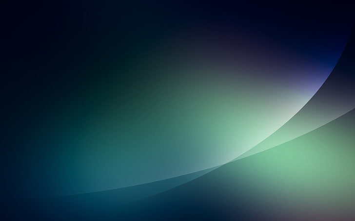 green abstract wallpaper, gradient, blue, lines, Linux, Windows 7