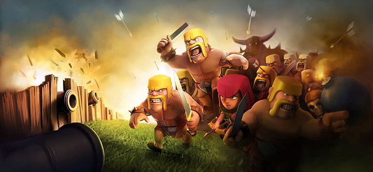 clash of clans, supercell, games, hd, event, emotion, arts culture and entertainment, HD wallpaper