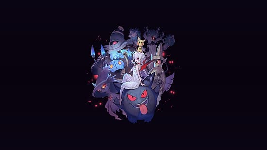 Anime Pokémon, Drifloon (Pokémon), Piplup (Pokémon), Dawn (Pokémon),  750x1334 Phone HD Wallpaper