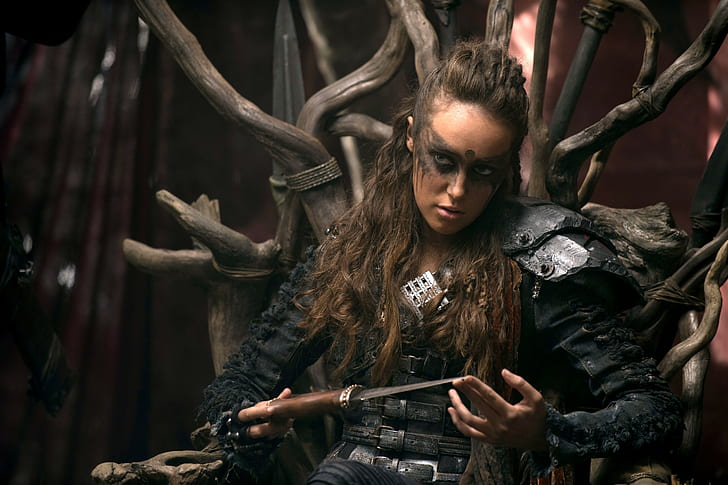 alycia debnam carey, the 100, tv shows, holding, one person