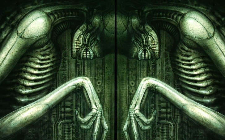Alien (movie), H. R. Giger, no people, representation, close-up