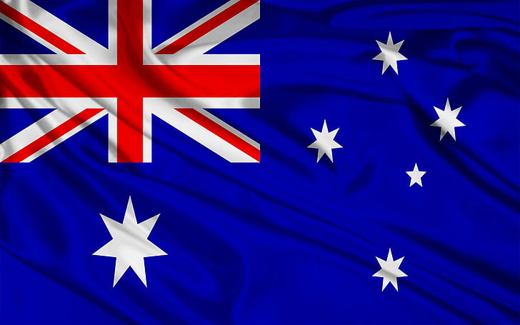 Flags, Flag Of Australia, Australian, Australian Flag, star shape, HD wallpaper