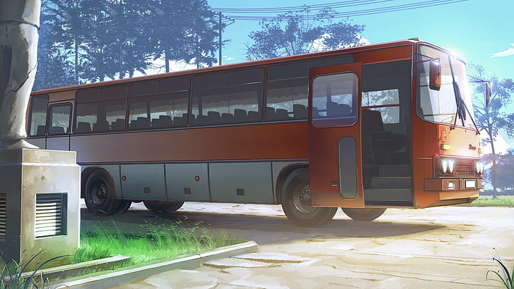 orange and gray bus, buses, ArseniXC, Ikarus 256, 410, mode of transportation, HD wallpaper