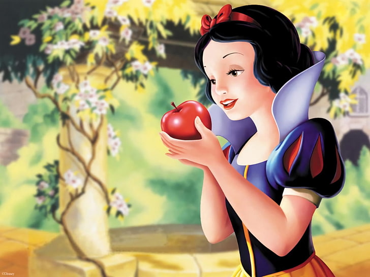 Snow White painting, Movie, Snow White and the Seven Dwarfs, one person, HD wallpaper