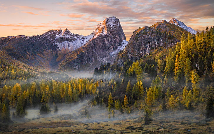 Autumn Morning Near Passo Di Giau Dolomites Italy Landscape Nature Android Wallpapers For Your Desktop Or Phone 3840×2400