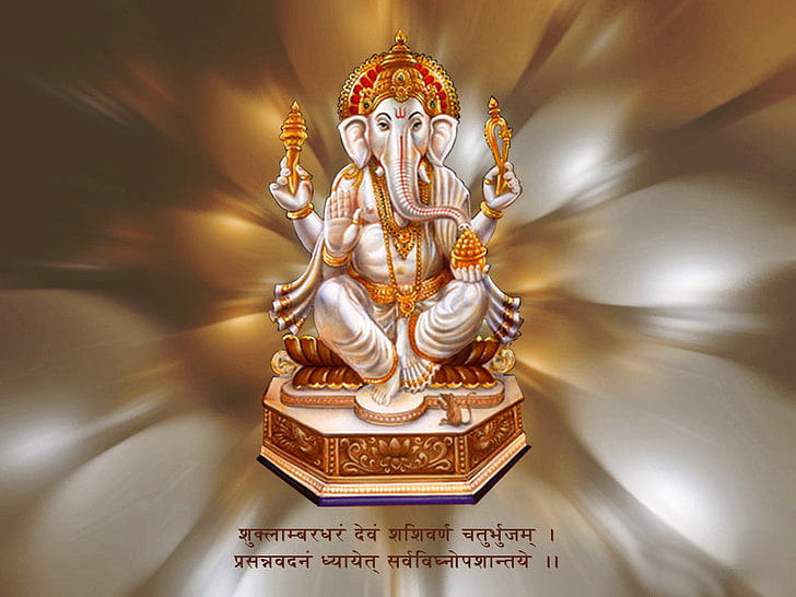 Lord Siddhivinayak, Ganesh wallpaper, God, Lord Ganesha, religion, HD wallpaper