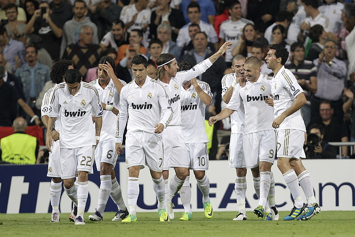 men's white jersey shirt, football, adidas, nike, Real Madrid