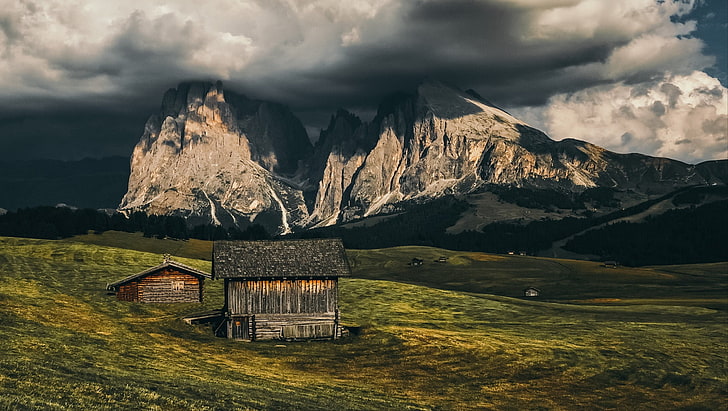 landscape, Alpe di Siusi, South-Tyrol, HD wallpaper