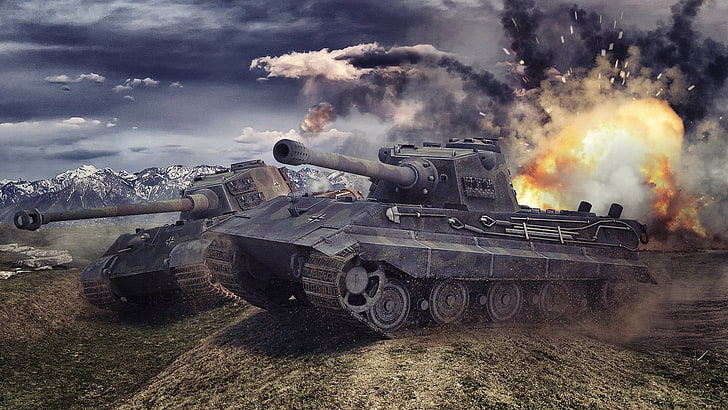 tanks digital wallpaper, World of Tanks, wargaming, video games, HD wallpaper