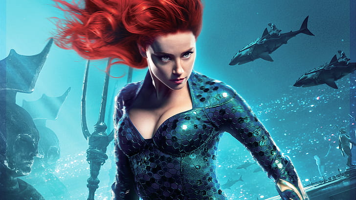 Amber Heard as Mera in Aquaman, HD wallpaper