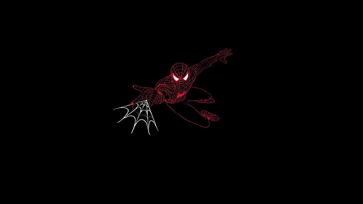 Spider-Man wallpaper, Spiderman Noir, black background, studio shot