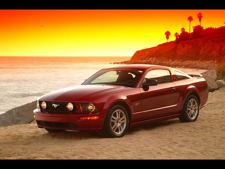 50+ Wallpaper 1920x1080 Ford Mustang 2005 Yellow HD download