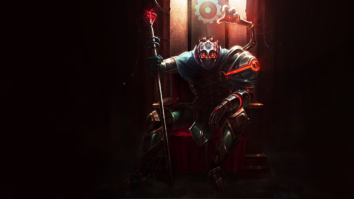 black and red arcade machine, League of Legends, Viktor, occupation, HD wallpaper
