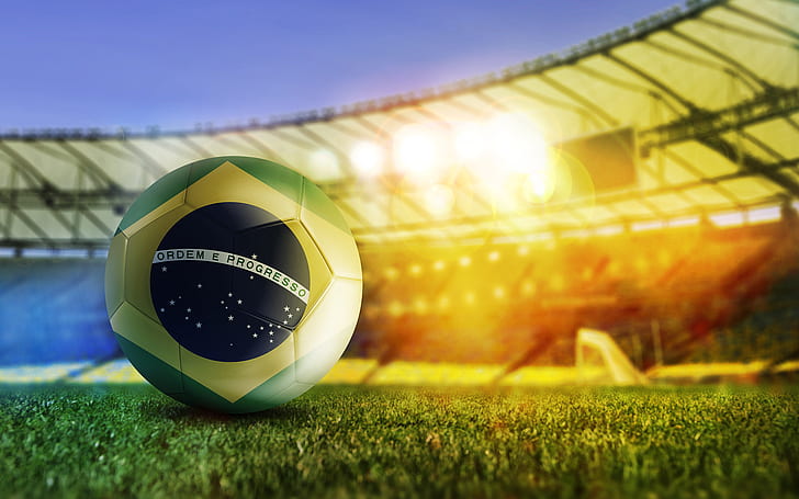 Brazil Soccer Football Ball HD, sports, HD wallpaper
