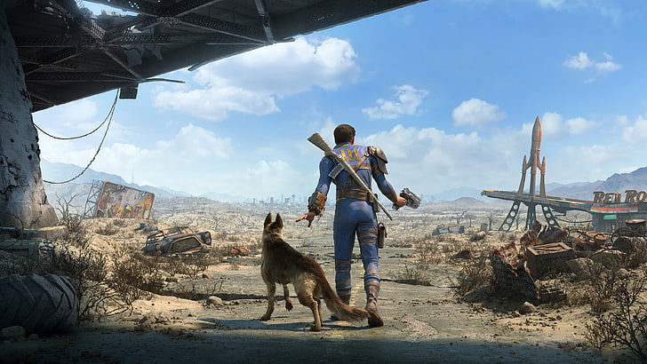 Fallout video game screenshot, video games, Fallout 4, real people