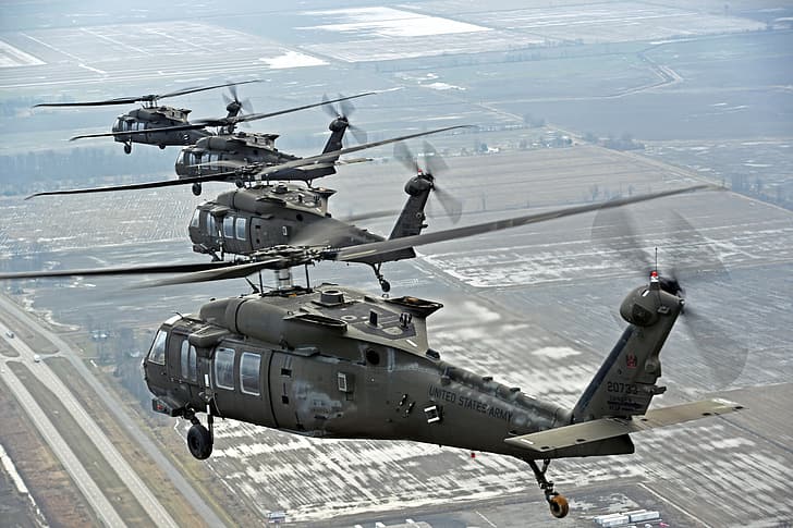 weapons, army, Sikorsky, UH-60, Black Hawk, helicopters