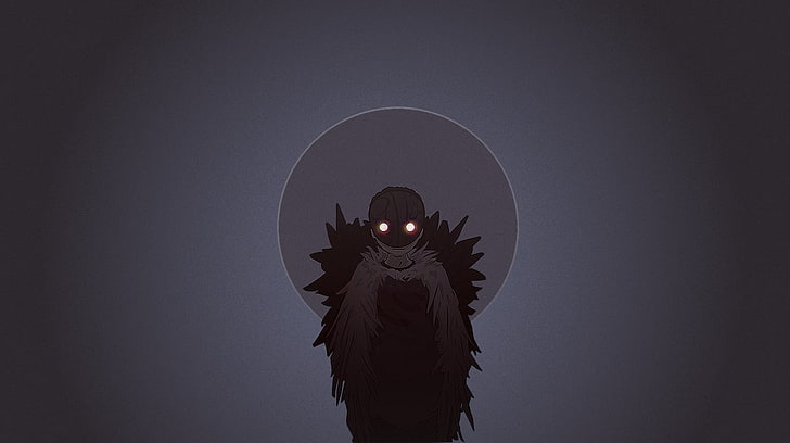 feathered monster wallpaper, ORCHID Animation, Caldera, minimalism