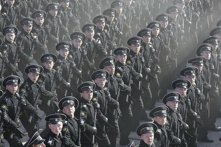 russian navy soldier parade
