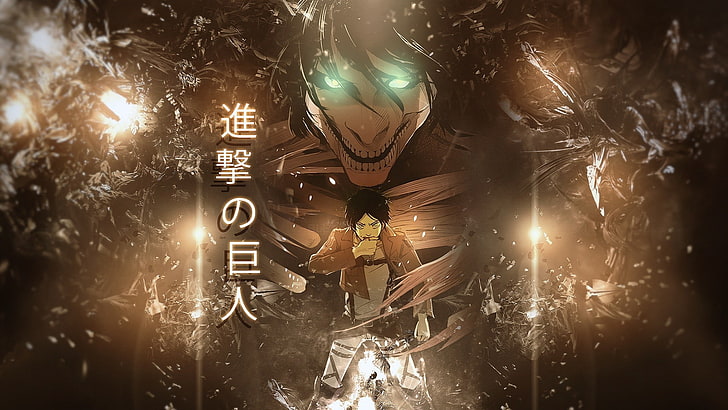 HD wallpaper: Attack on Titan wallpaper, Shingeki no Kyojin, Eren