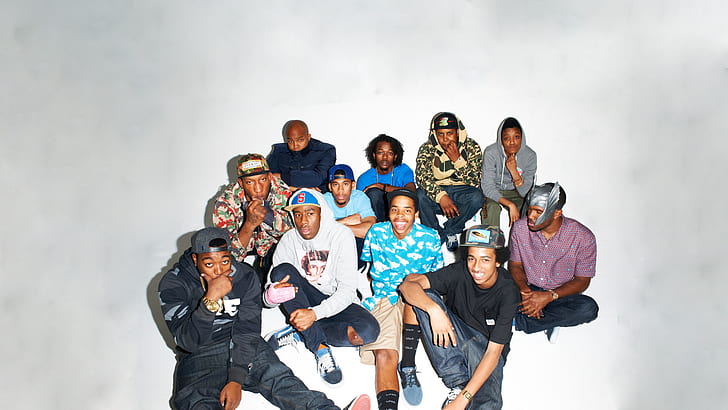 hip hop, Odd Future, young adult, young women, young men, standing, HD wallpaper