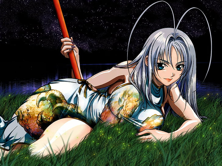 HD wallpaper: Anime, Tenjho Tenge, grass, nature, plant, field, lying down  | Wallpaper Flare