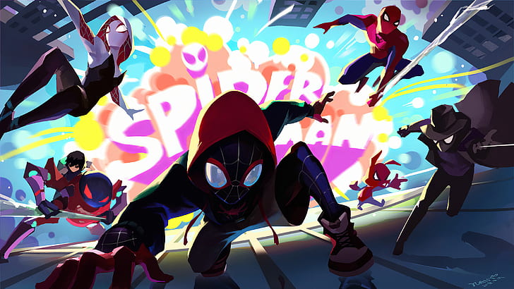 Movie, Spider-Man: Into The Spider-Verse, Gwen Stacy, Miles Morales