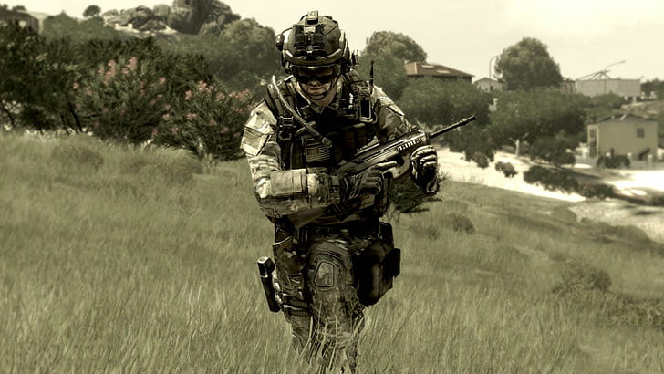 soldier, military, weapon, Male, Arma 3, HD wallpaper