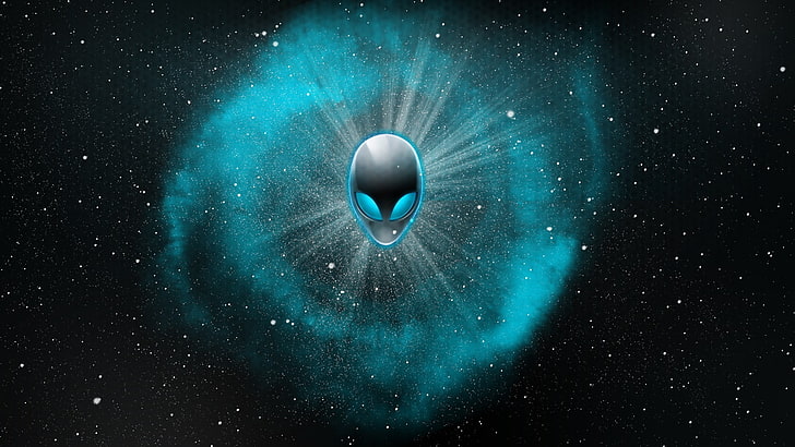 Alienware, space art, skull, star - space, astronomy, no people