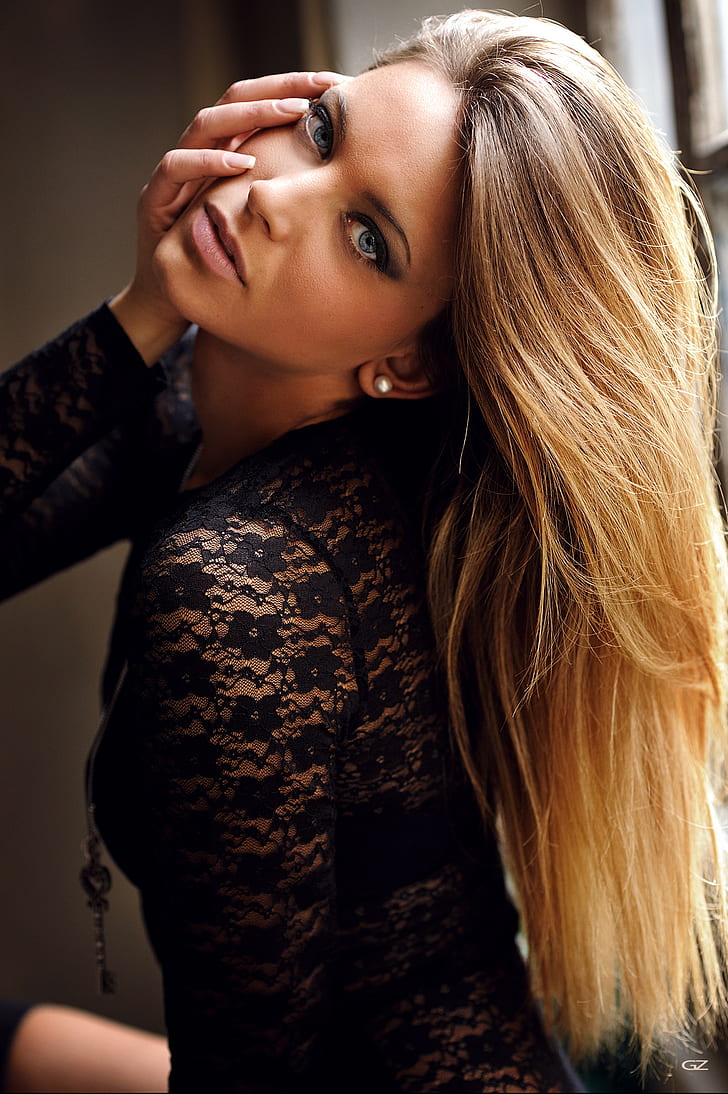 portrait, blonde, 500px, model, face, Giovanni Zacche, women, HD wallpaper