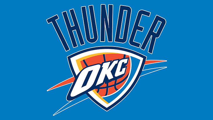 Basketball, Oklahoma City Thunder, Logo, NBA, HD wallpaper