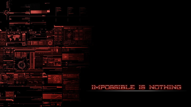 HD wallpaper: impossible is nothing digital wallpaper, computer, hacking,  communication | Wallpaper Flare