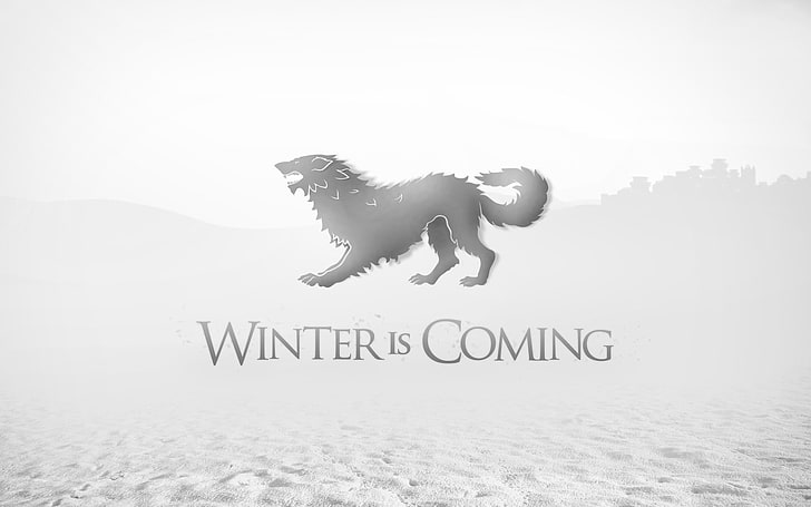 Winter is Coming wallpaper, Game of Thrones, House Stark, text, HD wallpaper