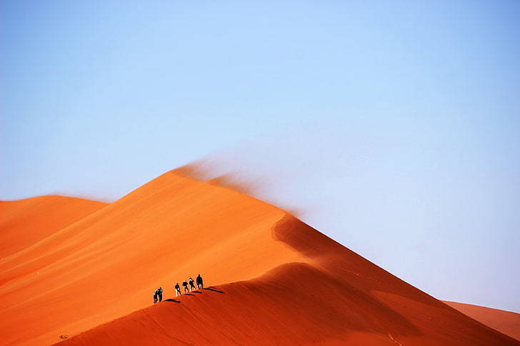 landscape, desert, nature, dune, windy, sand dune, scenics - nature, HD wallpaper
