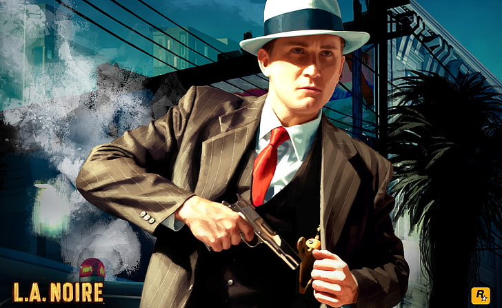 L.A. Noire, L.A. Noire poster, Games, video game, rockstar games, HD wallpaper