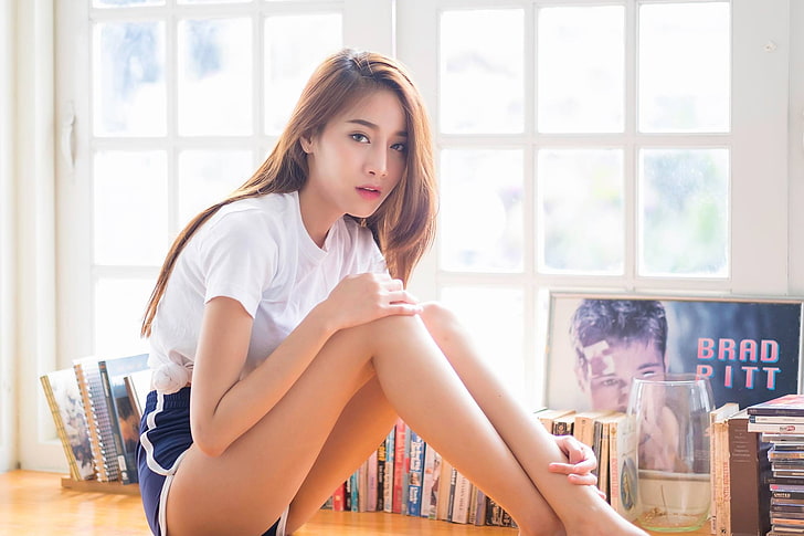 Pichana Yoosuk, model, Asian, Thai, Cup-E, women, brunette, HD wallpaper