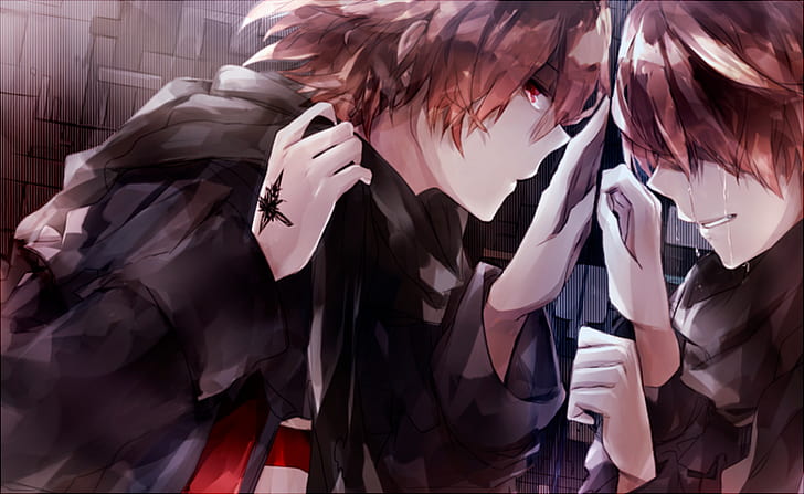 HD wallpaper: anime, Guilty Crown, mirror, reflection, crying, Male, anime  boys | Wallpaper Flare