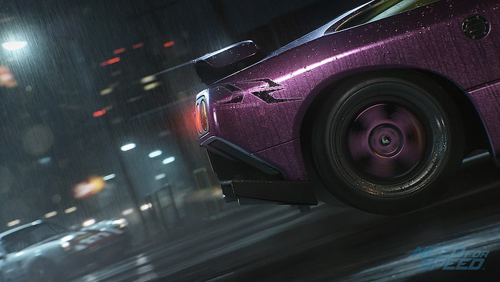 purple car digital wallpaper, Need for Speed, 2015, video games