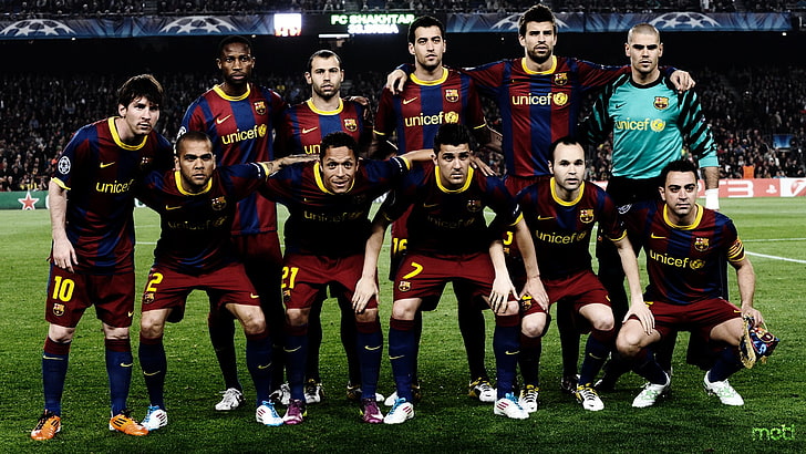 football team, Barcelona, Champions League, Camp Nou, sport, competitive Sport, HD wallpaper