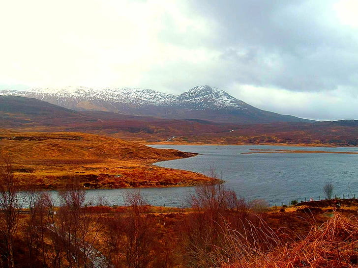 body of water during day time, scotland, scotland, Loch, Achanalt, HD wallpaper