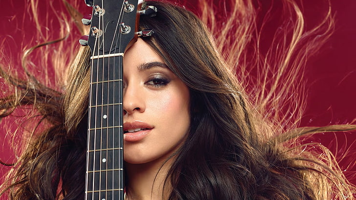 Camila Cabello Guitar, HD wallpaper