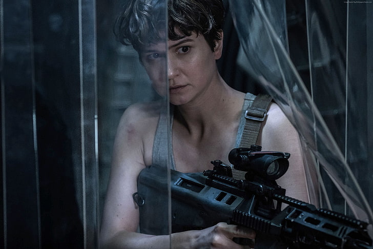 best movies, Alien: Covenant, Katherine Waterston, one person, HD wallpaper