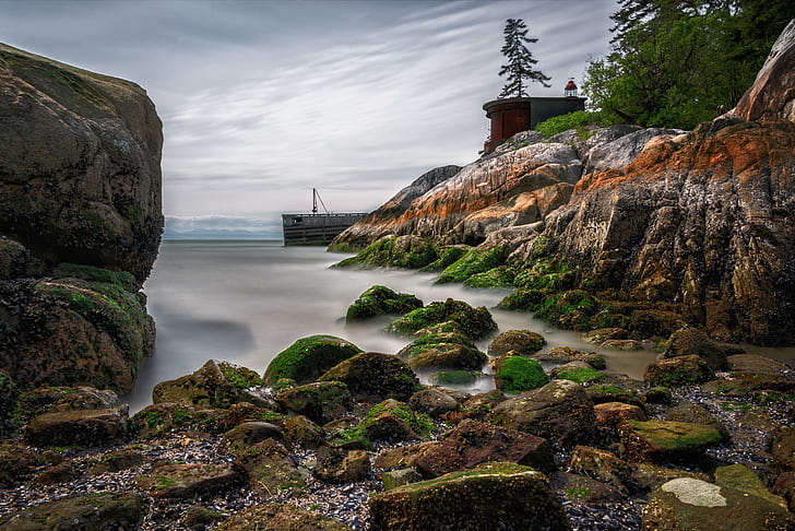 brown and green cliff under cloudy sky, vancouver, canada, vancouver, canada